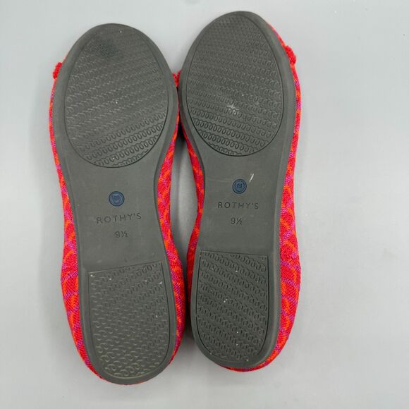 Rothys The Loafer Women’s Flats Pomegranate Red Knit Shoes Comfort Flats Sz 9.5 - Picture 8 of 9